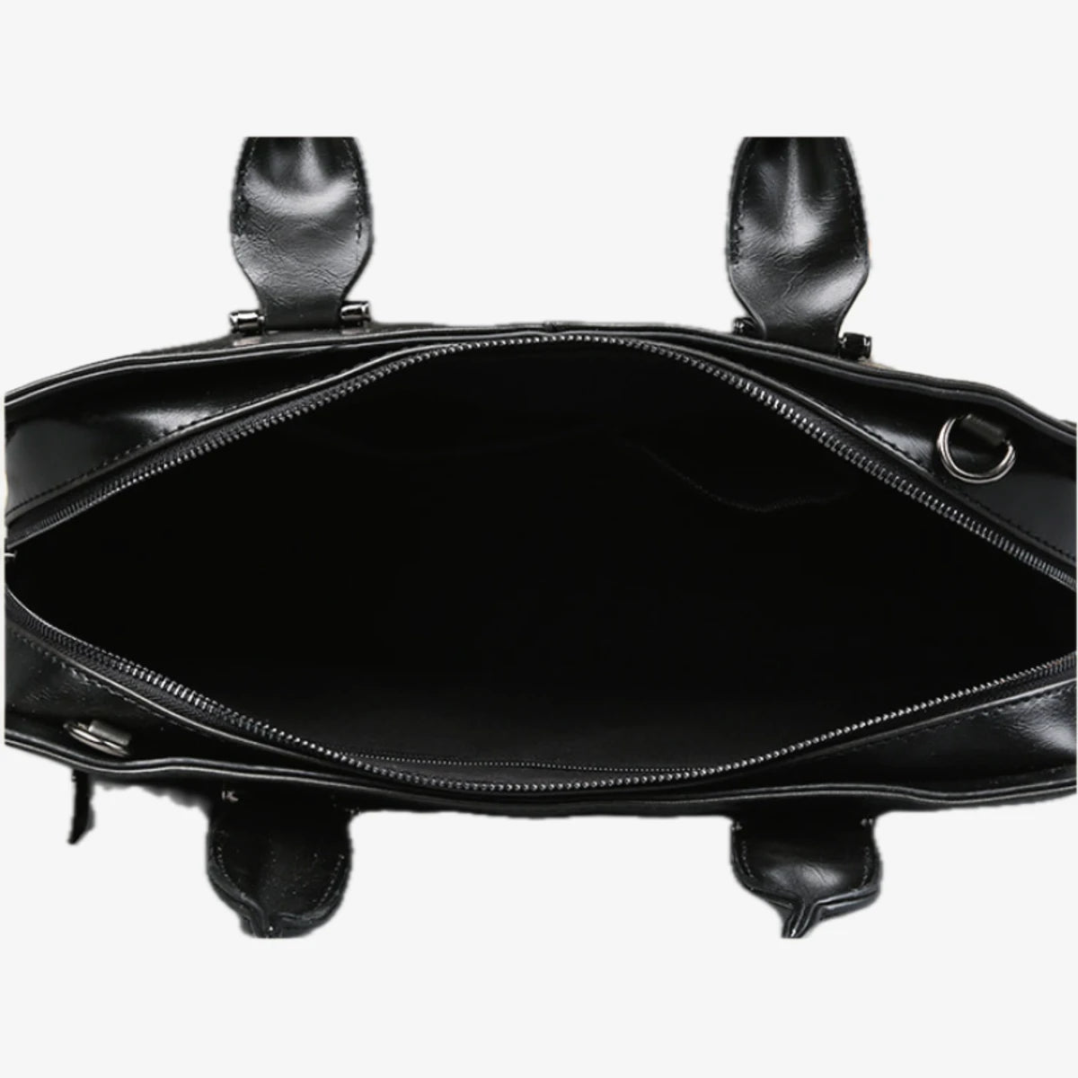 Intérieur du sacoche ordinateur homme en cuir PU noir