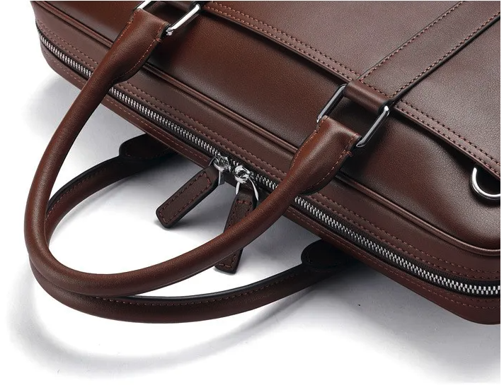 Sacoche cuir homme 14 pouces — Multiples modes de port