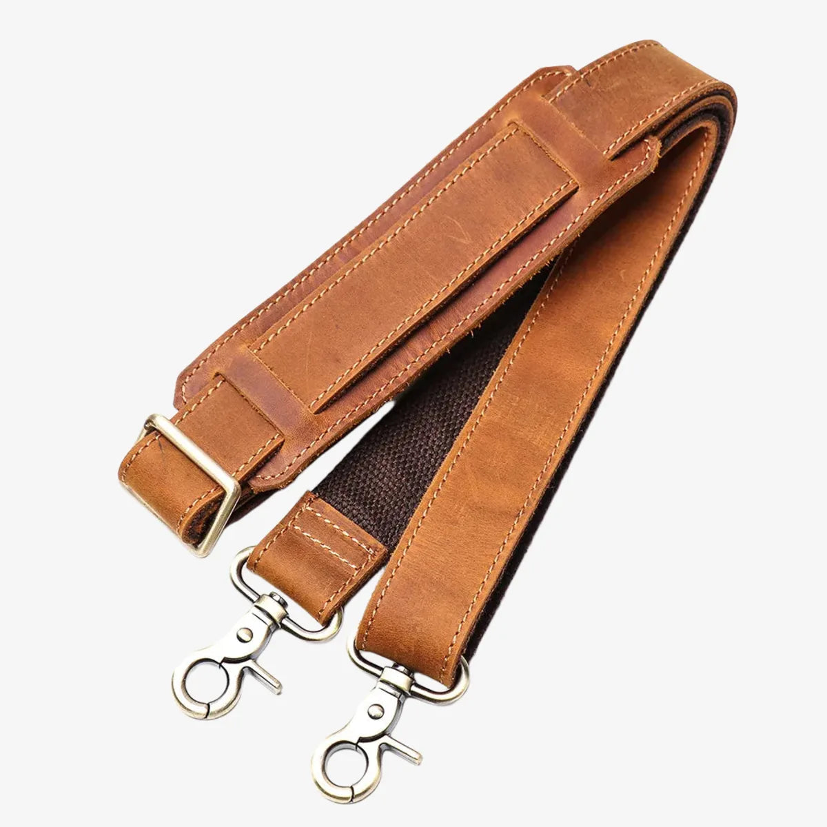 Sacoche cuir homme 14 pouces – Bandoulière réglable & fermeture éclair